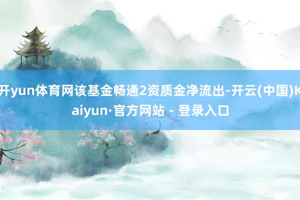 开yun体育网该基金畅通2资质金净流出-开云(中国)Kaiyun·官方网站 - 登录入口