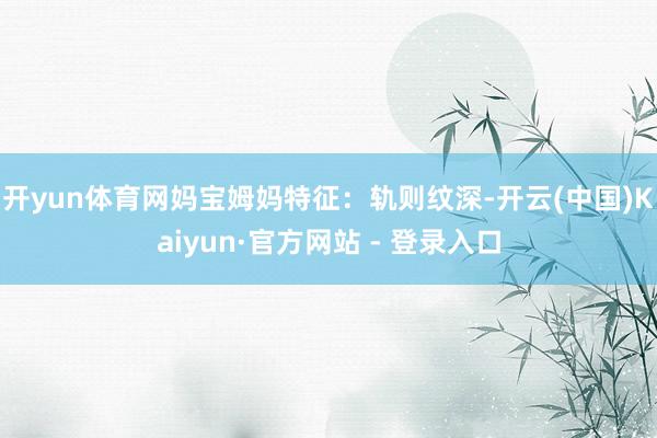开yun体育网妈宝姆妈特征：轨则纹深-开云(中国)Kaiyun·官方网站 - 登录入口