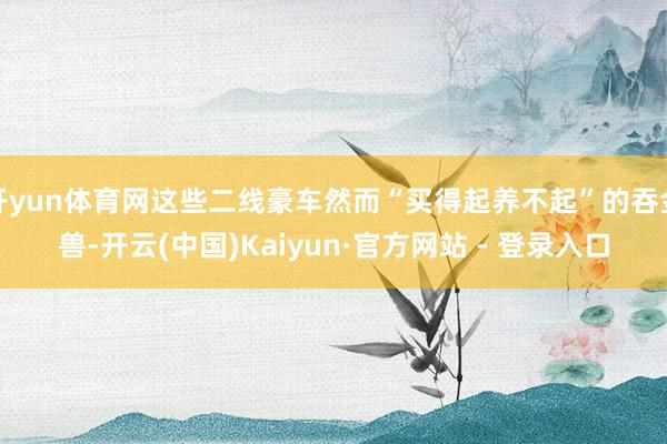 开yun体育网这些二线豪车然而“买得起养不起”的吞金兽-开云(中国)Kaiyun·官方网站 - 登录入口