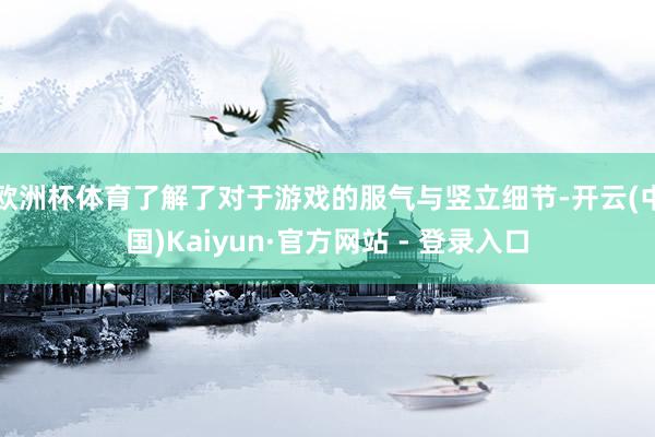 欧洲杯体育了解了对于游戏的服气与竖立细节-开云(中国)Kaiyun·官方网站 - 登录入口