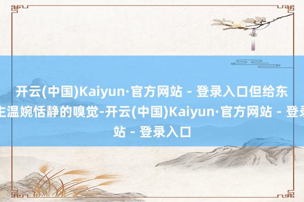开云(中国)Kaiyun·官方网站 - 登录入口但给东说念主温婉恬静的嗅觉-开云(中国)Kaiyun·官方网站 - 登录入口